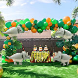 Retro Triceratops Dinozor Folyo Balon 69x41 cm