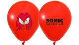Sonic Temalı Baskılı Balon 8 Adet