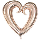 Kalp Folyo Balon Rose Gold 96x109 cm