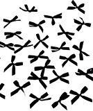 Siyah Fiyonk Balon Süsü 20 Adet