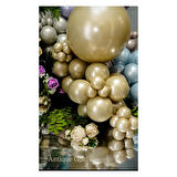 12 İnç Aura Antique Gold (Antika Altın) Balon 5 Adet