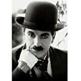 Charlie Chaplin Melon Şapka Siyah Büyük 29x24 cm