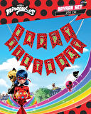 Miraculous Super Heroez Happy Bırthday Uzar Yazı Banner