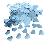 Şeffaf Balon İçi Konfeti Mavi Kalp