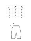Kız Çocuk Yelpaze Bel Paçası Lastikli Şalvar Pantolon Fitilli