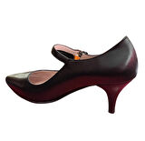 Solmaz GP LK011 Siyah Hakiki Deri Stiletto