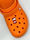 Kırmızı Beyaz Sempatik İnek Temalı Temalı Jibbitz Crocs Terlik Süsü 