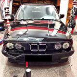 BMW 5 Serisi E34 1987-1996 Uyumlu Üniversal Laguna Lip Esnek Ön Lip 2 Parça Tampon Altı Dil Karlık Ön Ek