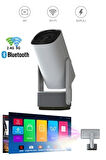 K2 Taşınabilir Sinema Projektörü 4K Şarjlı Bluetooth Akıllı Projeksiyon