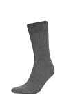 DeFacto Erkek Dikişsiz Ultra Soft 2'li Bambu Uzun Çorap E7862AXNSKR1