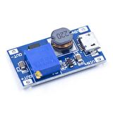 MT3608 2A Yükselteç DC-DC Aşamalı Güç Modülü Micro Usb Girişli Gerilim Yükseltici Modül