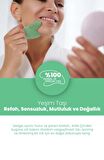 Bade Natural Yeşim Gua Sha %100 Doğal ve Gerçek Yüz Masaj Taşı