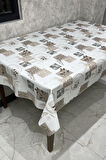 Pvc kaymaz elyaf tabanlı Silinebilir Muşamba Masa Örtüsü_212-A