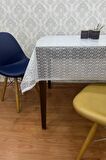 Pvc Şeffaf kaplamalı masa örtüsü Hasır_1032-B