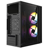 TEKNOTEG - FRISBY FC-8970G 300W 2X RAINBOW FAN GAMING KASA