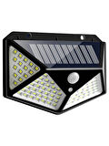 Güneş Enerjili Hareket Sensörlü Suya Dayanıklı 100 LED Lamba