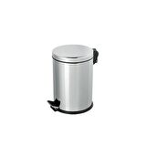 Omnisoft PLX3700-303 Krom Pedallı Paslanmaz Çöp Kovası 3 Lt