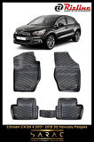 Rizline Citroen C4 2013 Model 3D Havuzlu Paspas