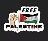 Filistin Gazze Bayrak Sticker Araba Etiket 19 CM