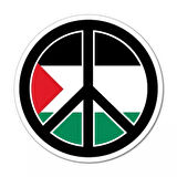 Özgürlük Sembolu Filistin bayrak Sticker 17CM