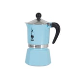 bialetti rainbow moka pot 3 cup açık mavi