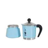bialetti rainbow moka pot 3 cup açık mavi
