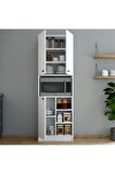 Mezza 3002 Order 3 Kapaklı Çok Amaçlı Dolap Beyaz Renk