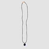 Uretti - Tuğba 6667 - El Yapımı Doğal Taş Ametist Kolye - 35 cm