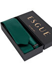 Esgue 6 cm İnce Saten Mendilli Kravat – Özel Hediye Kutulu Premium Slim Kravat
