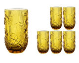 Mikasa Moor Amber Kuş Dekorlu 6lı Meşrubat Bardağı 8x14cm P352.380748