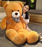 150 cm Papyonlu Peluş Ayı-DEV Boy, % 100 YERLİ - Sevgiliye Özel HEDİYE