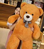 150 cm Papyonlu Peluş Ayı-DEV Boy, % 100 YERLİ - Sevgiliye Özel HEDİYE