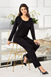Dantel Detaylı Pijama Takımı Siyah 8R6.O1.Z5.EL.T