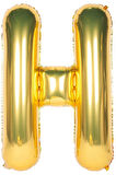Folyo H Harfi Balon 100 Cm Gold Altın Büyük Boy 40inc Folyo Balon