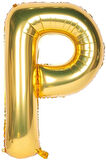 Folyo P Harfi Balon 100 Cm Gold Altın Büyük Boy 40inc Folyo Balon