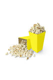 Mısır Kutusu Cips Kutusu 8 Adet Sarı Popcorn Kutusu Karton Popcorn Cup Parti Doğum Günü