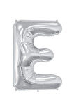 Folyo E Harfi Balon 36 Cm Gümüş Gri Küçük Boy 16inc Folyo Balon