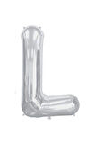 Folyo L Harfi Balon 100 Cm Gümüş Gri Büyük Boy 40inc Folyo Balon