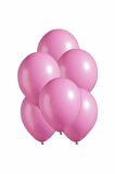 Metalik Pembe Balon 10 Adet 12 İnc Lateks Balon