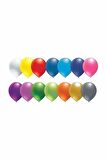 Metalik Karışık Renk Balon 10 Adet 12 İnc Lateks Balon