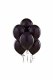 Metalik Siyah Balon 80 Adet 12 İnc Lateks Balon