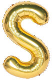 Folyo S Harfi Balon 100 Cm Gold Altın Büyük Boy 40inc Folyo Balon