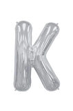 Folyo K Harfi Balon 36 Cm Gümüş Gri Küçük Boy 16inc Folyo Balon