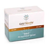 AKUPUNKTUR İĞNESİ 0.35 X 75 mm GOLD NEEDLE 200 ADET KURU İĞNE