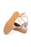 Gerçek Elişi Hasır Jüt Bileğe Bağlı Ipli Günlük Kadın Espadril Handmade