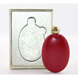 Paslanmaz Çelik Yuvarlak Matara Kırmızı Renk