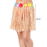Saman Renk Püsküllü Hawaii Luau Hula Etek