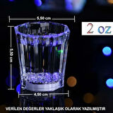 Renkli Led Parlayan Fiber Optik Glow Işıklı Bardak 1 Adet