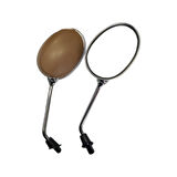 Motobir Ayna Takımı Kahverengi 10mm Arora Cappucino 50cc