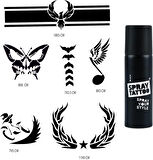 Kol ve Kanat Spray Tattoo Geçici Sprey Dövme Seti